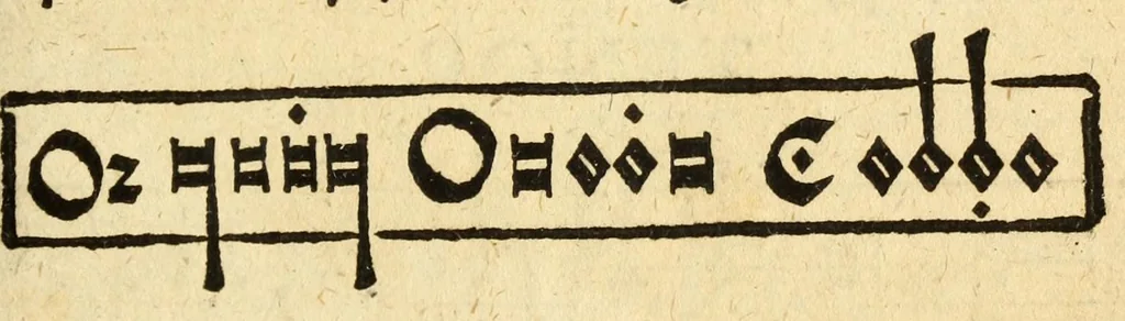 An illustration from Musica figuralis deudsch, 1532, leaf 143