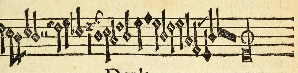 An illustration from Musica figuralis deudsch, 1532, leaf 191