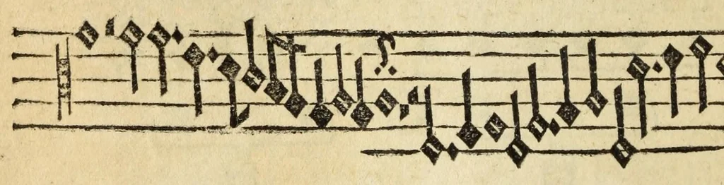 An illustration from Musica figuralis deudsch, 1532, leaf 80