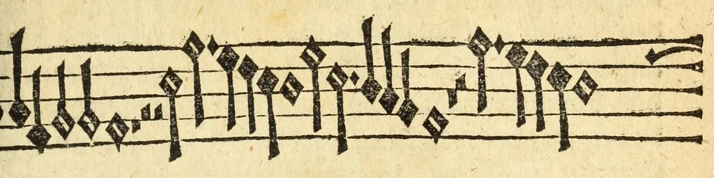 An illustration from Musica figuralis deudsch, 1532, leaf 97