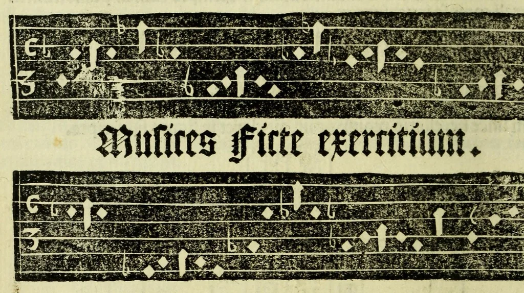 An illustration from Musice actiue micrologus, 1519, leaf 32