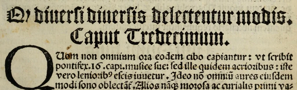An illustration from Musice actiue micrologus, 1519, leaf 45