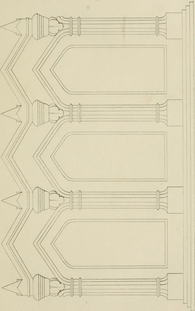 An illustration from The music of the eye; or, Essays on the principles of the beauty and perfection of architecture, as founded on and deduced from reason and analogy, and adapted to what may be traced of the ancient theories of taste, in the three first chapters of Vitruvius .., 1831, leaf 140