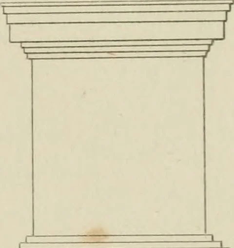 An illustration from The music of the eye; or, Essays on the principles of the beauty and perfection of architecture, as founded on and deduced from reason and analogy, and adapted to what may be traced of the ancient theories of taste, in the three first chapters of Vitruvius .., 1831, leaf 172