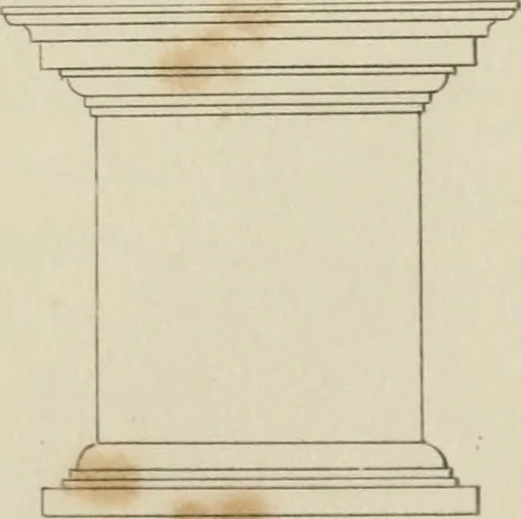 An illustration from The music of the eye; or, Essays on the principles of the beauty and perfection of architecture, as founded on and deduced from reason and analogy, and adapted to what may be traced of the ancient theories of taste, in the three first chapters of Vitruvius .., 1831, leaf 172