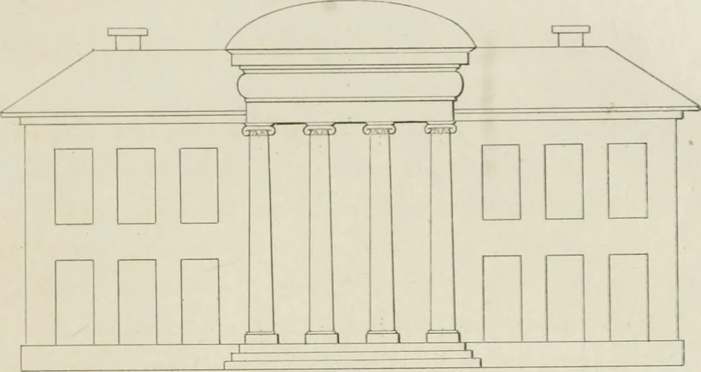 An illustration from The music of the eye; or, Essays on the principles of the beauty and perfection of architecture, as founded on and deduced from reason and analogy, and adapted to what may be traced of the ancient theories of taste, in the three first chapters of Vitruvius .., 1831, leaf 280