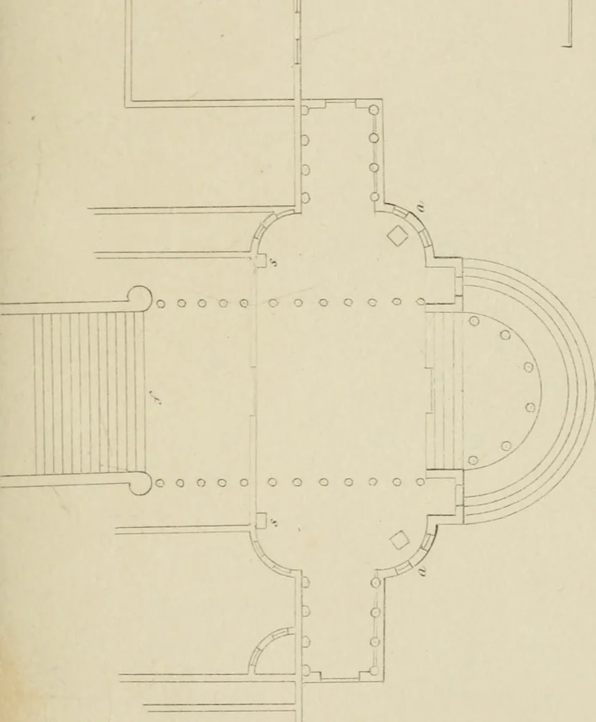 An illustration from The music of the eye; or, Essays on the principles of the beauty and perfection of architecture, as founded on and deduced from reason and analogy, and adapted to what may be traced of the ancient theories of taste, in the three first chapters of Vitruvius .., 1831, leaf 288