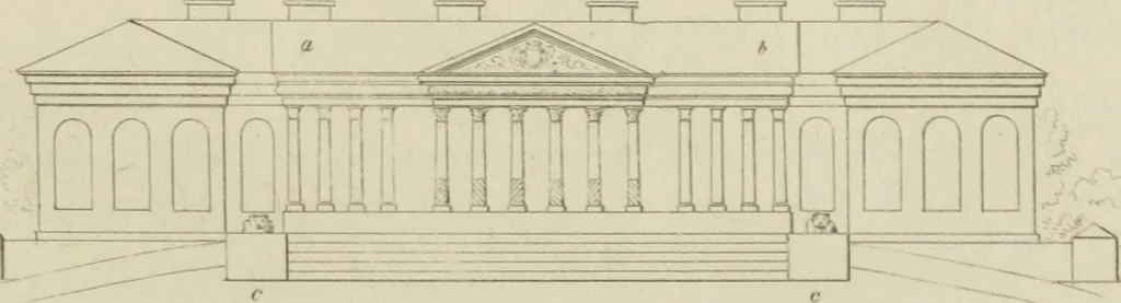 An illustration from The music of the eye; or, Essays on the principles of the beauty and perfection of architecture, as founded on and deduced from reason and analogy, and adapted to what may be traced of the ancient theories of taste, in the three first chapters of Vitruvius .., 1831, leaf 298