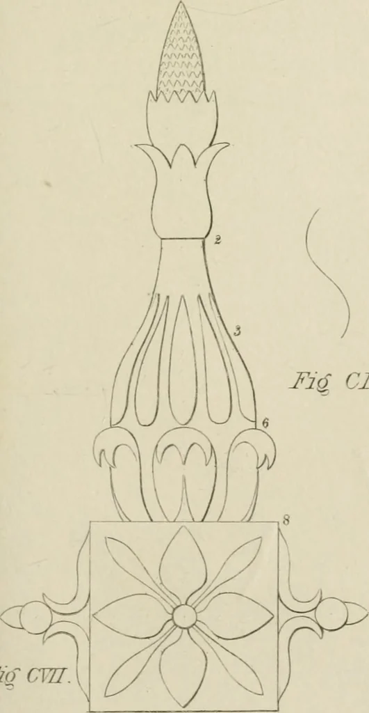 An illustration from The music of the eye; or, Essays on the principles of the beauty and perfection of architecture, as founded on and deduced from reason and analogy, and adapted to what may be traced of the ancient theories of taste, in the three first chapters of Vitruvius .., 1831, leaf 358