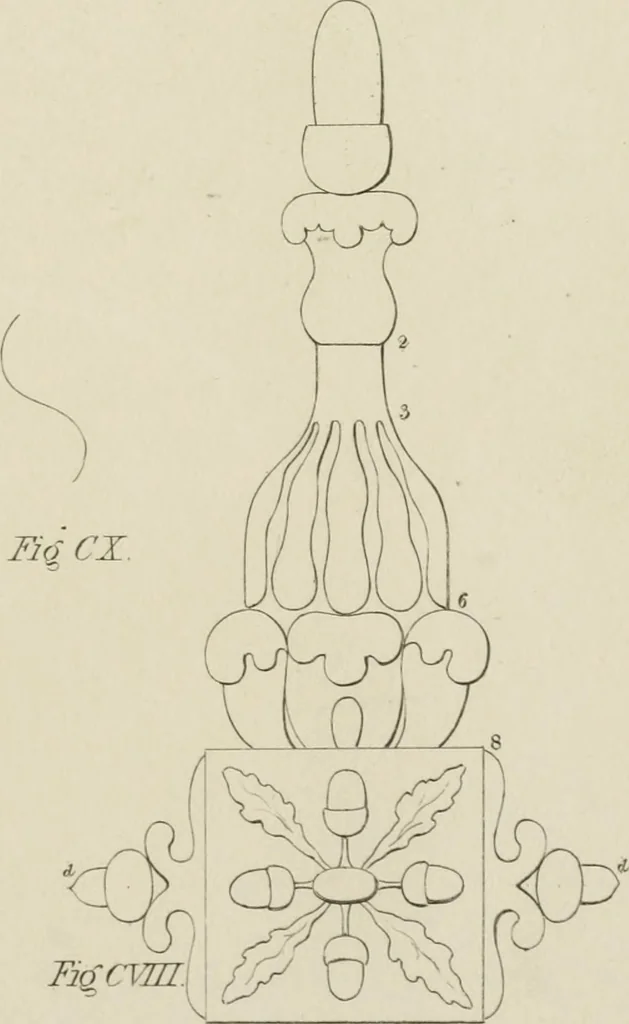 An illustration from The music of the eye; or, Essays on the principles of the beauty and perfection of architecture, as founded on and deduced from reason and analogy, and adapted to what may be traced of the ancient theories of taste, in the three first chapters of Vitruvius .., 1831, leaf 358
