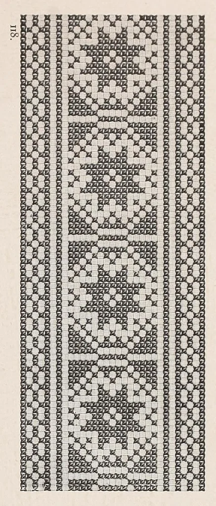 An illustration from Muster altdeutscher Leinenstickerei, 1882, leaf 33