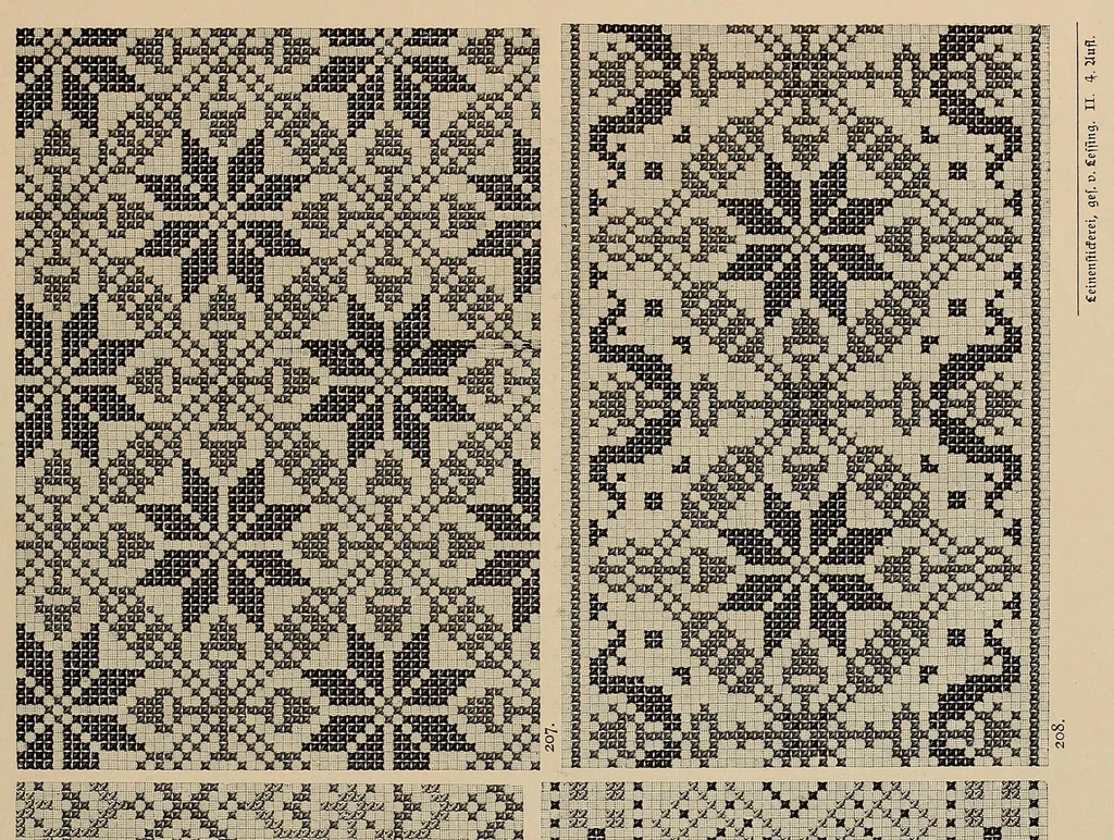 An illustration from Muster altdeutscher Leinenstickerei, 1882, leaf 59