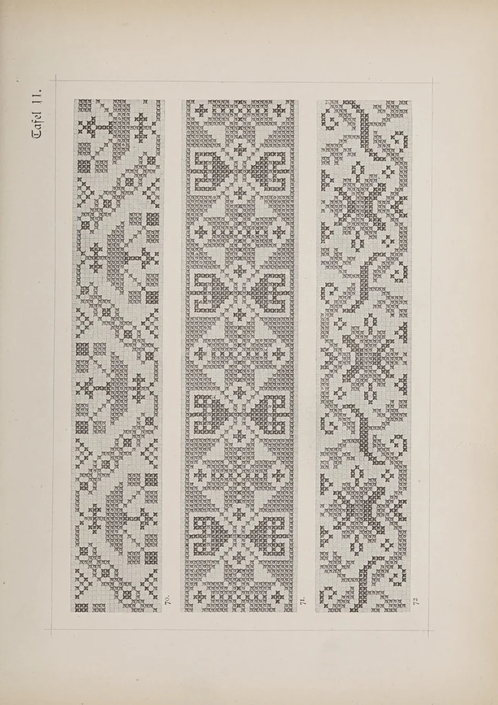 An illustration from Muster altdeutscher Leinenstickerei, 1878, leaf 41