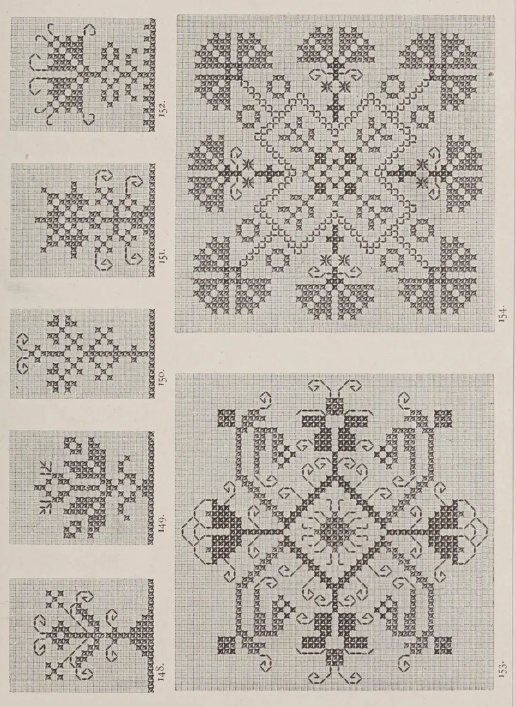 An illustration from Muster altdeutscher Leinenstickerei, 1878, leaf 71