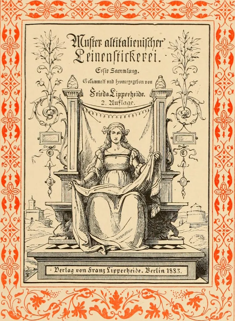An illustration from Muster altdeutscher Leinenstickerei : II, 1882, leaf 10