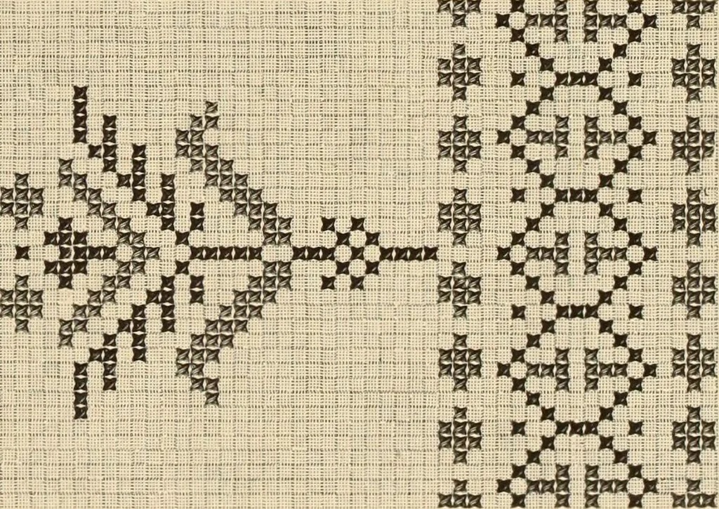 An illustration from Muster altdeutscher Leinenstickerei : II, 1882, leaf 22