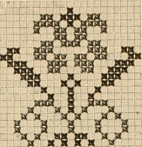 An illustration from Muster altdeutscher Leinenstickerei : II, 1882, leaf 24