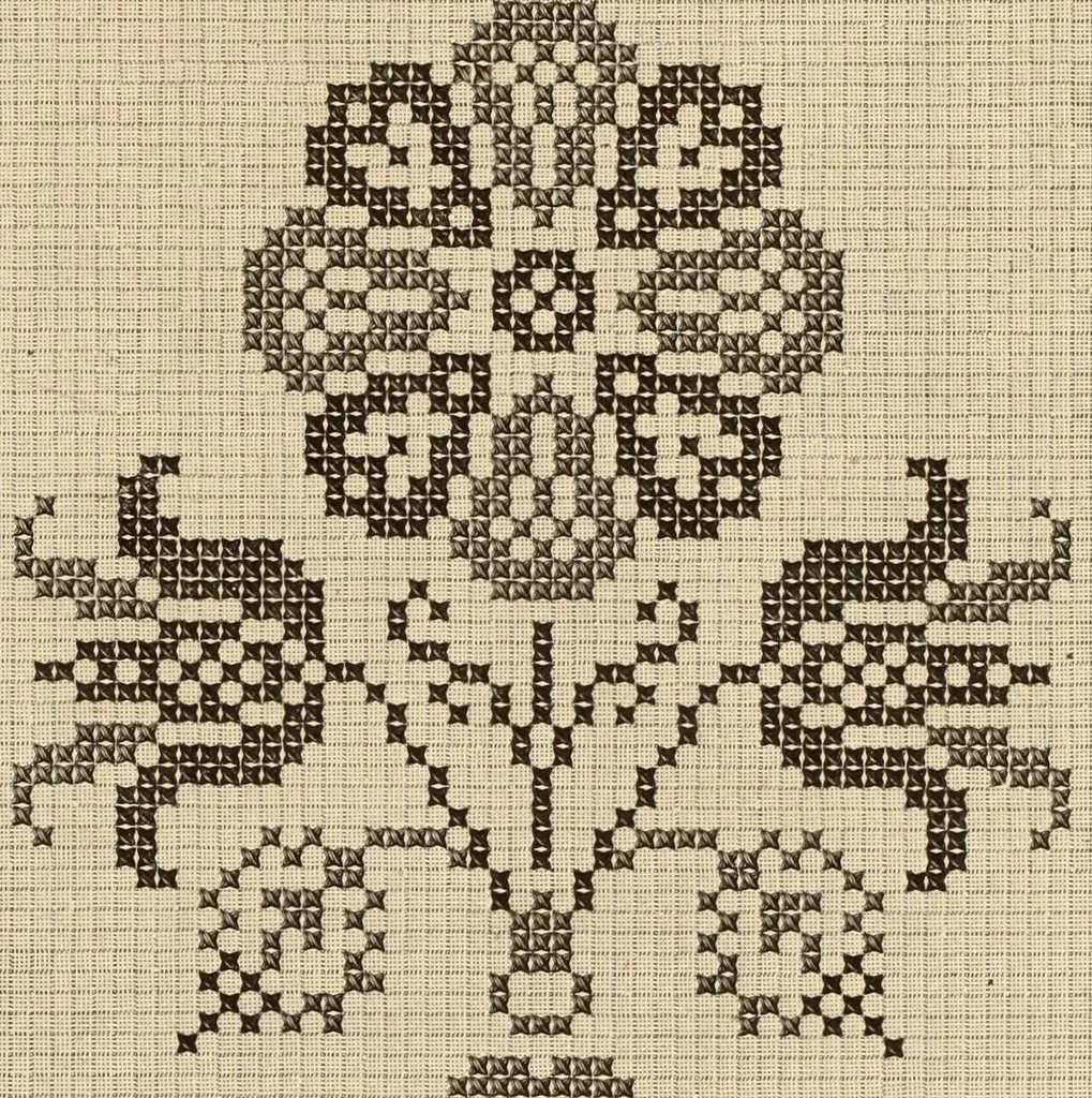 An illustration from Muster altdeutscher Leinenstickerei : II, 1882, leaf 24