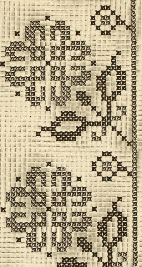 An illustration from Muster altdeutscher Leinenstickerei : II, 1882, leaf 30