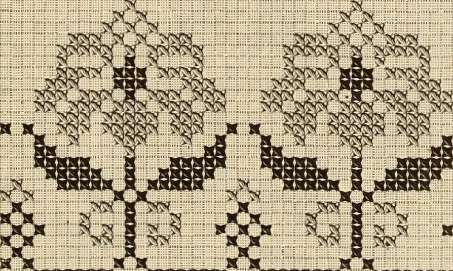 An illustration from Muster altdeutscher Leinenstickerei : II, 1882, leaf 32