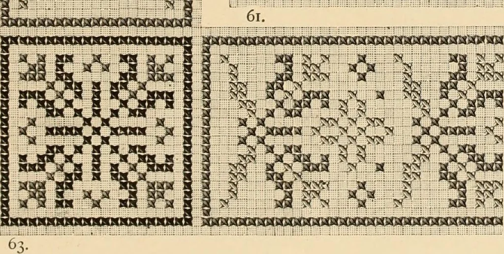 An illustration from Muster altdeutscher Leinenstickerei : II, 1882, leaf 32