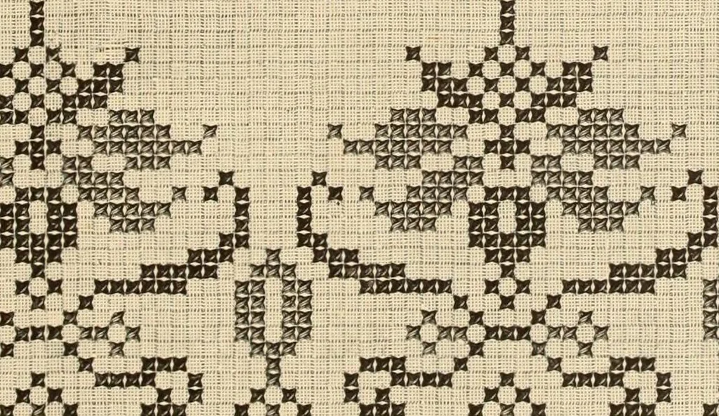 An illustration from Muster altdeutscher Leinenstickerei : II, 1882, leaf 36