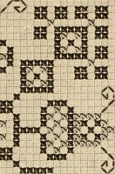 An illustration from Muster altdeutscher Leinenstickerei : II, 1882, leaf 38