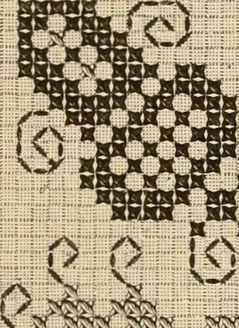 An illustration from Muster altdeutscher Leinenstickerei : II, 1882, leaf 38