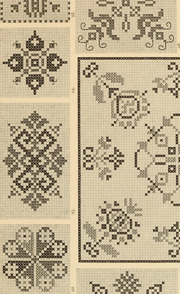 An illustration from Muster altdeutscher Leinenstickerei : II, 1882, leaf 40