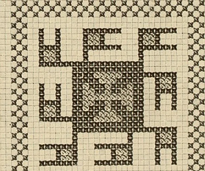An illustration from Muster altdeutscher Leinenstickerei : II, 1882, leaf 40