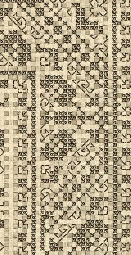 An illustration from Muster altdeutscher Leinenstickerei : II, 1882, leaf 46