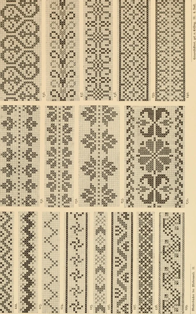 An illustration from Muster altdeutscher Leinenstickerei : II, 1882, leaf 48