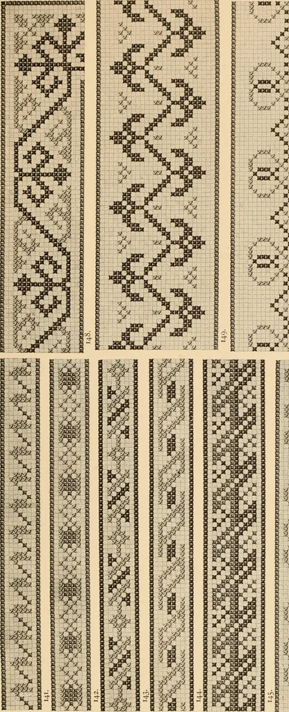 An illustration from Muster altdeutscher Leinenstickerei : II, 1882, leaf 50
