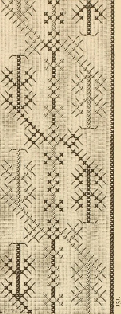An illustration from Muster altdeutscher Leinenstickerei : II, 1882, leaf 50