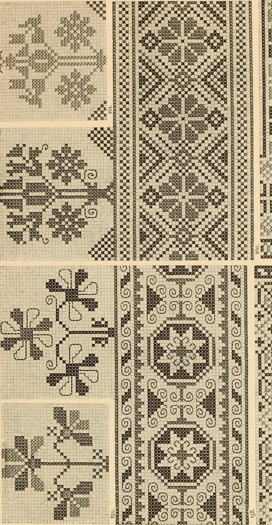 An illustration from Muster altdeutscher Leinenstickerei : II, 1882, leaf 56