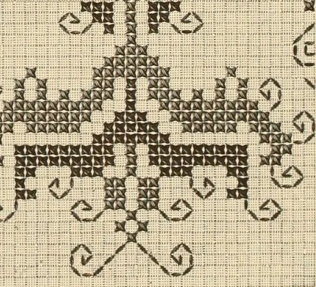 An illustration from Muster altdeutscher Leinenstickerei : II, 1882, leaf 60