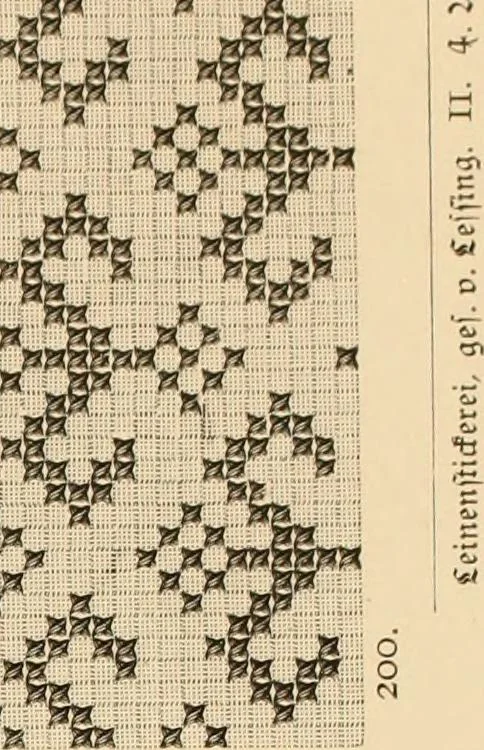 An illustration from Muster altdeutscher Leinenstickerei : II, 1882, leaf 64