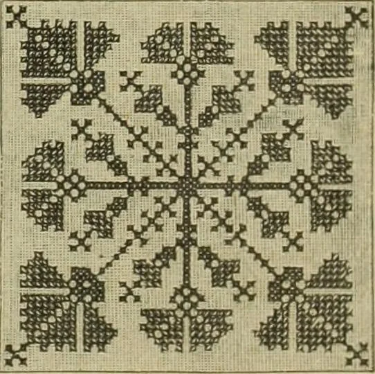 An illustration from Muster altdeutscher Leinenstickerei : IV, 1888, leaf 14