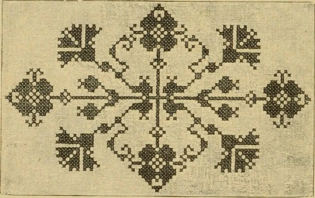 An illustration from Muster altdeutscher Leinenstickerei : IV, 1888, leaf 15