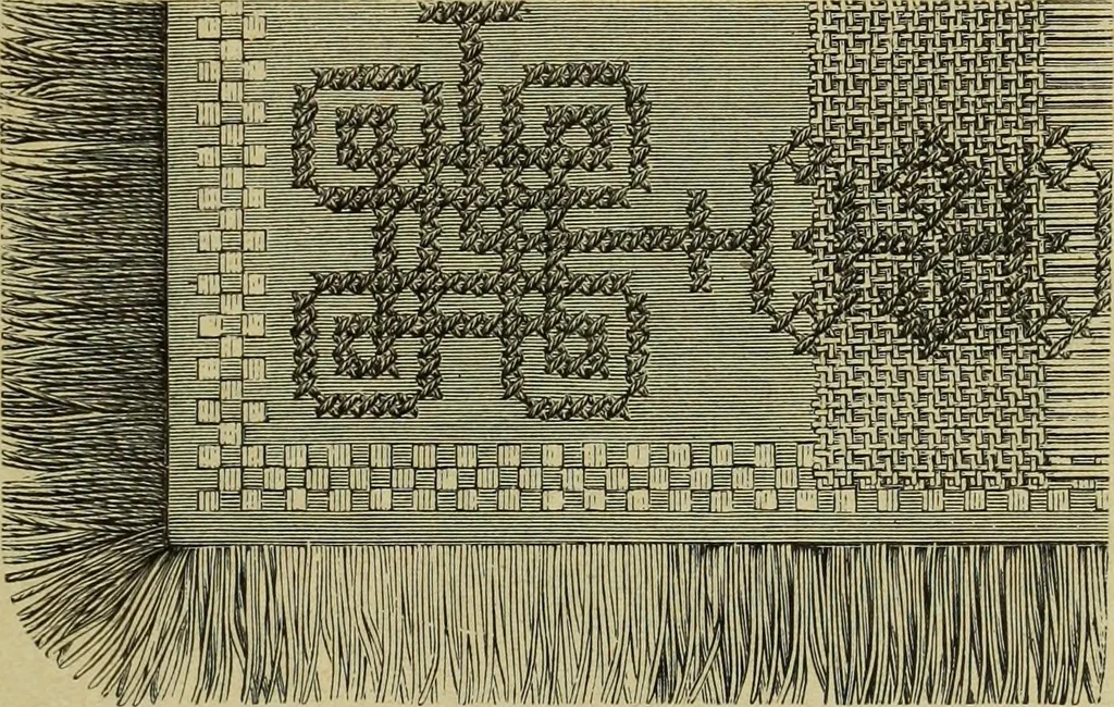 An illustration from Muster altdeutscher Leinenstickerei : IV, 1888, leaf 16