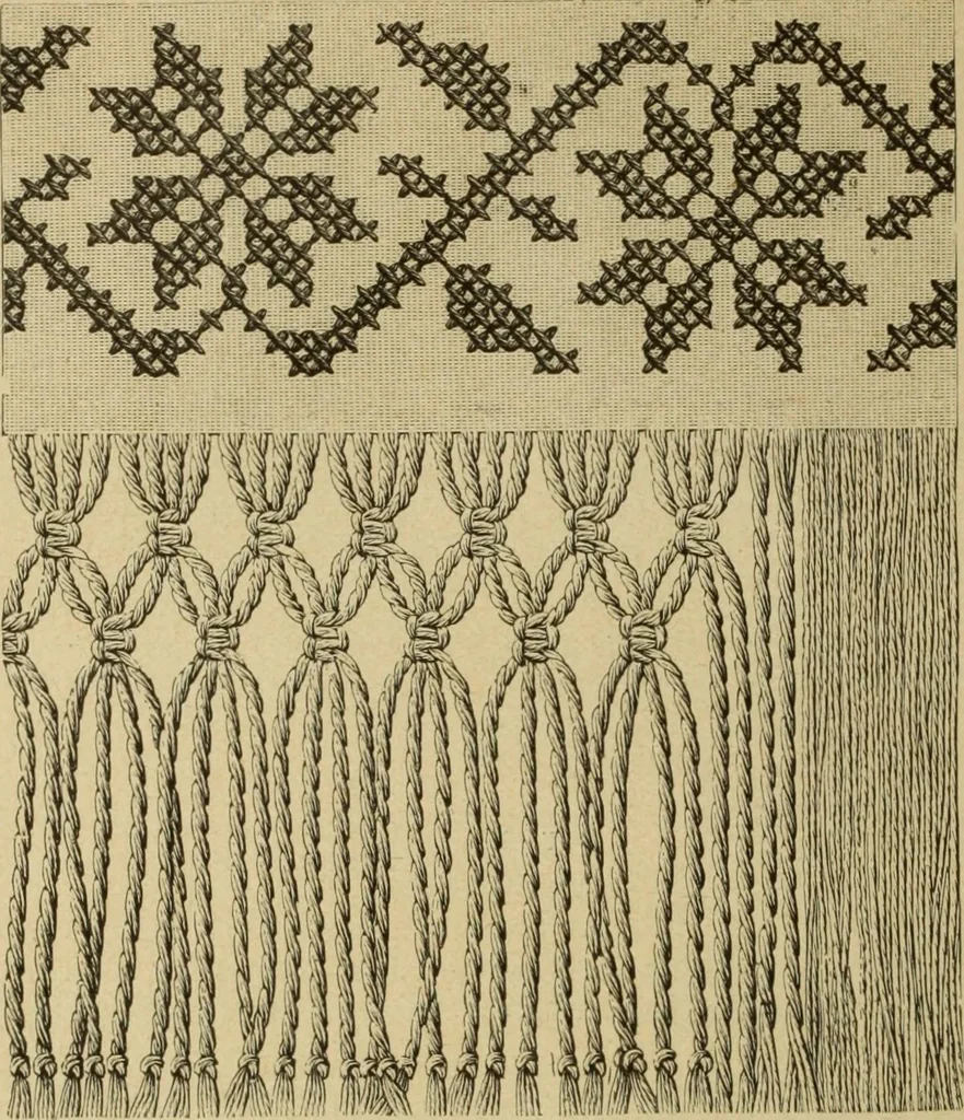 An illustration from Muster altdeutscher Leinenstickerei : IV, 1888, leaf 17