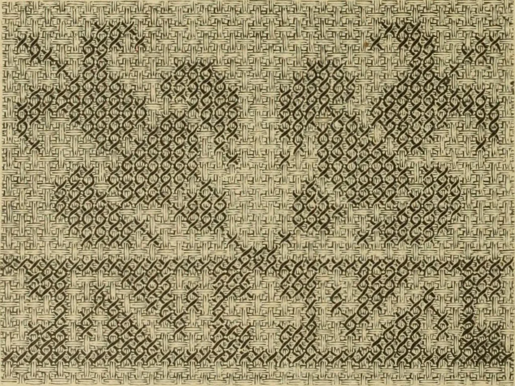An illustration from Muster altdeutscher Leinenstickerei : IV, 1888, leaf 17