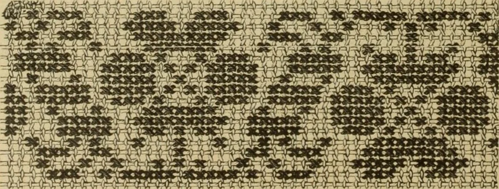An illustration from Muster altdeutscher Leinenstickerei : IV, 1888, leaf 17