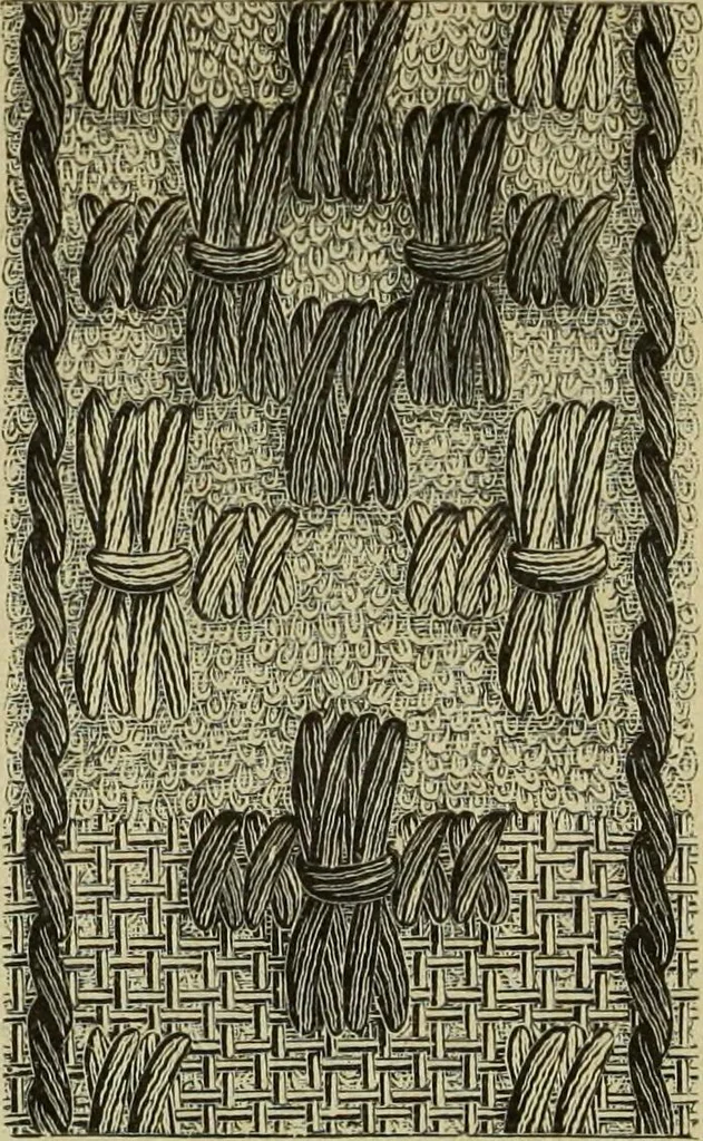 An illustration from Muster altdeutscher Leinenstickerei : IV, 1888, leaf 18