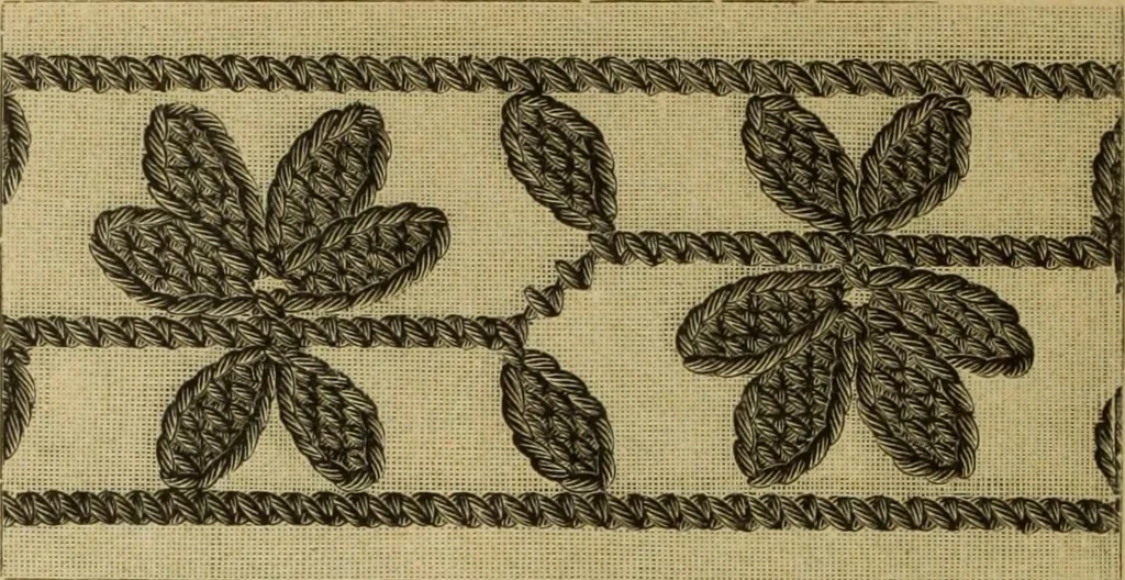 An illustration from Muster altdeutscher Leinenstickerei : IV, 1888, leaf 19