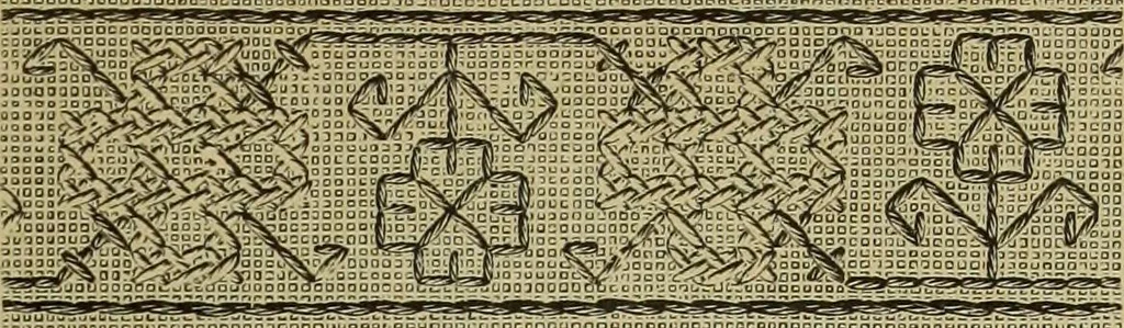 An illustration from Muster altdeutscher Leinenstickerei : IV, 1888, leaf 20