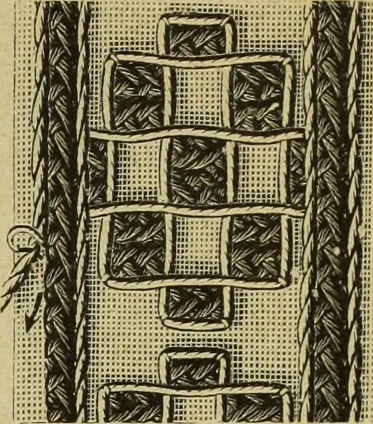 An illustration from Muster altdeutscher Leinenstickerei : IV, 1888, leaf 20