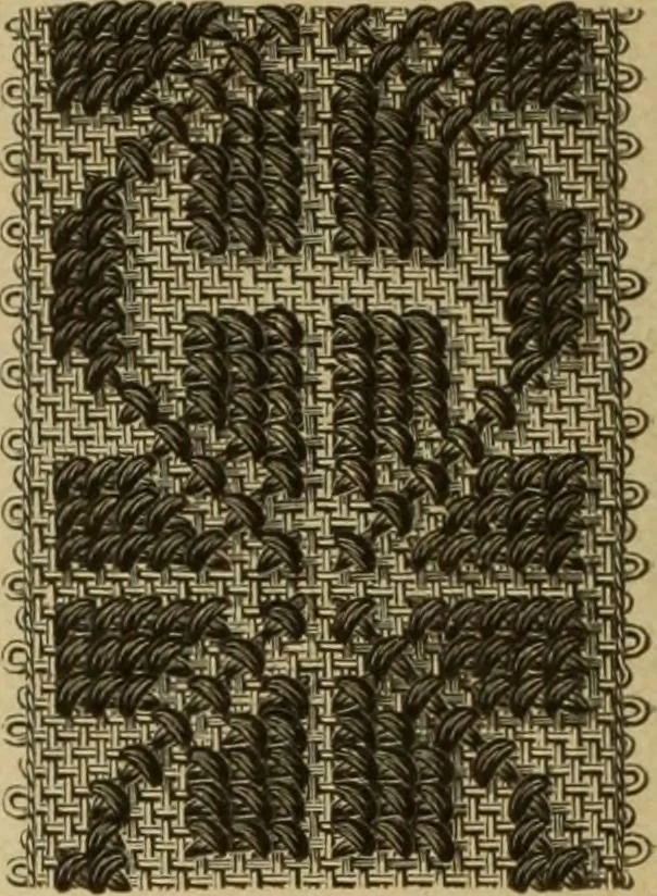 An illustration from Muster altdeutscher Leinenstickerei : IV, 1888, leaf 21