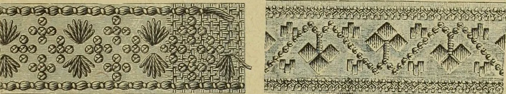An illustration from Muster altdeutscher Leinenstickerei : IV, 1888, leaf 22