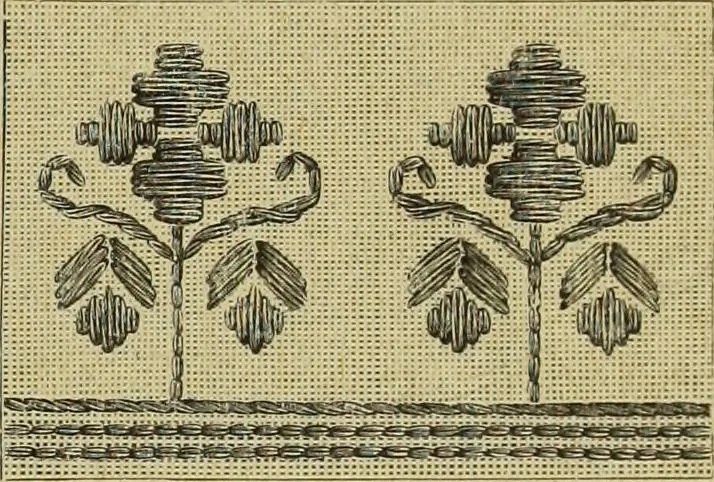 An illustration from Muster altdeutscher Leinenstickerei : IV, 1888, leaf 24